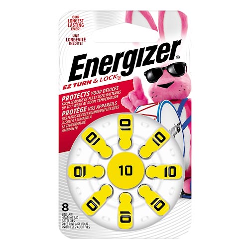 Image for Energizer Hearing Aid Batteries, Zinc-Air, 10,8ea from Harmon's Drug Store