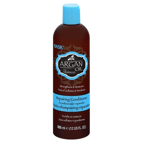 Image for Hask Conditioner, Repairing, Argan Oil from Morocco,355ml from Harmon's Drug Store