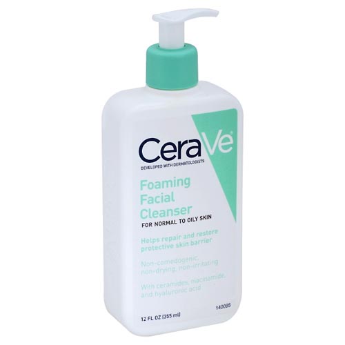 Image for CeraVe Foaming Facial Cleanser, for Normal to Oily Skin 12 oz from Harmon's Drug Store