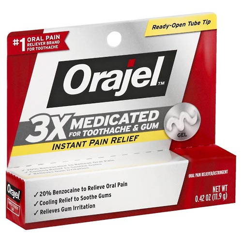 Image for Orajel Oral Pain Reliever/Astringent,0.42oz from Harmon's Drug Store
