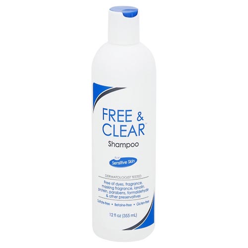 Image for Free & Clear Shampoo, for Sensitive Skin,12oz from Harmon's Drug Store