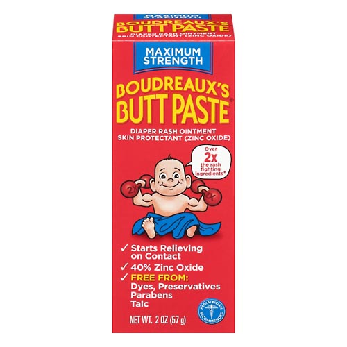Image for Boudreauxs Butt Paste, Maximum Strength,2oz from Harmon's Drug Store