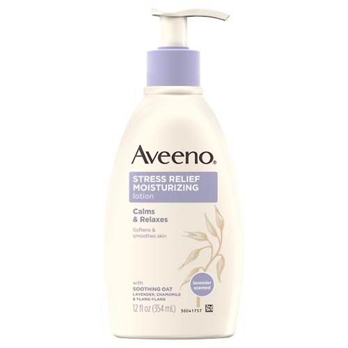 Image for Aveeno Lotion, Moisturizing, Stress Relief, Lavender Scented,12oz from Harmon's Drug Store