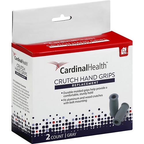 Image for Cardinal Health Hand Grips, Crutch, Replacement, Gray,2ea from Harmon's Drug Store